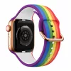 Apple Watch csatos szilikon óraszíj /rainbow/ 38/40/41 mm