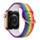 Apple Watch csatos szilikon óraszíj /rainbow/ 38/40/41 mm