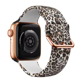   Apple Watch csatos szilikon óraszíj /leopárd/ 40/41 és 42mm