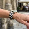 Apple Watch csatos szilikon óraszíj /leopárd/ 40/41 és 42mm