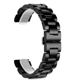 MYBANDZ Klasszikus fa óraszíj / fekete / 22mm