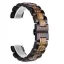 MYBANDZ Klasszikus fa óraszíj / fekete-barna / 22mm