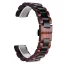 MYBANDZ Klasszikus fa óraszíj / vörös-fekete / 22mm