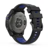 MYBANDZ Sportos két színű szilikon óraszíj - fekete-kék (20MM Quick Fit)
