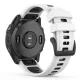 MYBANDZ Sportos két színű szilikon óraszíj - fehér-fekete (22mm QuickFit )