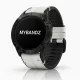 MYBANDZ Bőr és szilikon szíj - fehér (26mm QuickFit )