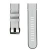 MYBANDZ Bőr és szilikon szíj - fehér (26mm QuickFit )