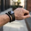 Apple Watch "Pearlmaster" láncszemes fém óraszíj /fekete/ 44/45/46/49 mm