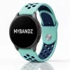 MYBANDZ Lélegző szilikon óraszíj -/türkiz-kék/ 22mm