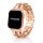 Apple Watch Dubaj óraszíj / rosegold-fehér / 44/45/46/49 mm