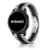 MYBANDZ Jubilee fém óraszíj / ezüst-fekete / 22mm