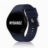MYBANDZ Szilikon óraszíj Galaxy Watch 4-5-6-7/éjkék-rés nélkül/ 20mm