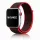 Apple Watch rugalmas szövet óraszíj /fekete-pink/ 44/45/46/49 mm