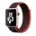 Apple Watch rugalmas szövet óraszíj /fekete-pink/ 44/45/46/49 mm