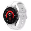 MYBANDZ Sportos szilikon óraszíj Galaxy Watch 4-5-6-7 /fehér-rés nélkül/ 20mm