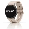 MYBANDZ Sportos szilikon óraszíj Galaxy Watch 4-5-6-7 /halvány pink-rés nélkül/ 20mm