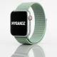 Apple Watch rugalmas szövet óraszíj /világos zöld/ 44/45/46/49 mm