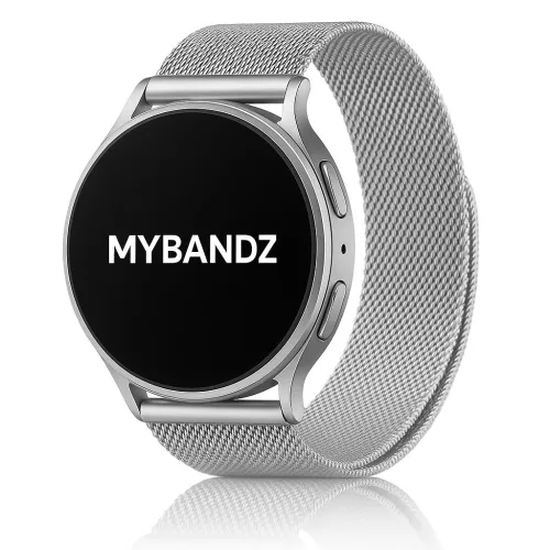 MYBANDZ Milánói mágneses fém óraszíj / ezüst / 20mm