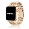 Apple Watch "Pearlmaster" láncszemes fém óraszíj /rosegold/ 40/41 és 42mm