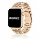 Apple Watch "Pearlmaster" láncszemes fém óraszíj /rosegold/ 40/41 és 42mm