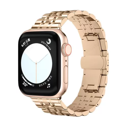 Apple Watch "Pearlmaster" láncszemes fém óraszíj /rosegold/ 40/41 és 42mm