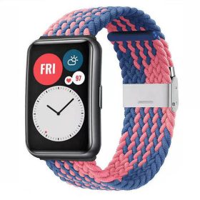 MYBANDZ Elasztikus szövet szíj /kék-pink/