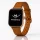 Apple Watch körcsatos bőróraszíj fém csattal /barna/ 44/45/46/49 mm