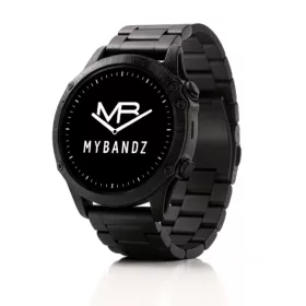 MYBANDZ Klasszikus fém szíj - fekete (22mm QuickFit )