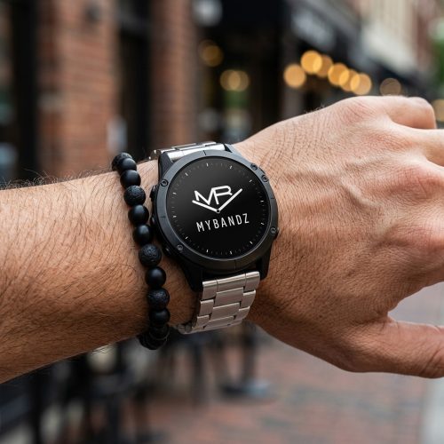 MYBANDZ Klasszikus fém szíj - ezüst (22mm QuickFit )