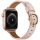 Apple Watch körcsatos bőróraszíj fém csattal /halvány pink/ 44/45/46/49 mm