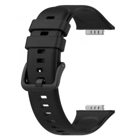 MYBANDZ Szilikon óraszíj fém csattal /fekete/
