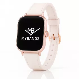   Apple Watch körcsatos bőróraszíj fém csattal /halvány pink/ 40/41 és 42mm