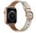 Apple Watch körcsatos bőróraszíj fém csattal /krémfehér/ 40/41 és 42mm