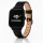 Apple Watch körcsatos bőróraszíj fém csattal /fekete/ 44/45/46/49 mm