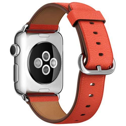 Apple Watch bőróraszíj /piros/ 40/41 és 42mm