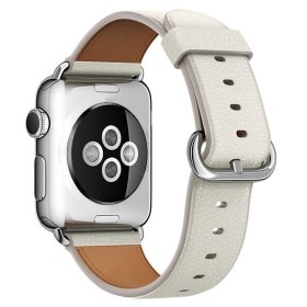 Apple Watch bőróraszíj /fehér/ 44/45/46/49 mm