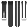 MYBANDZ Csíkos szilikon óraszíj Galaxy Watch 4-5-6-7 /fekete-fehér/ 20mm