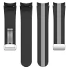 MYBANDZ Csíkos szilikon óraszíj Galaxy Watch 4-5-6-7 /fekete-szürke/ 20mm
