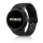 MYBANDZ Lélegző mágneszáras szilikon óraszíj Galaxy Watch 4-5-6-7 /fekete(fekete csat)