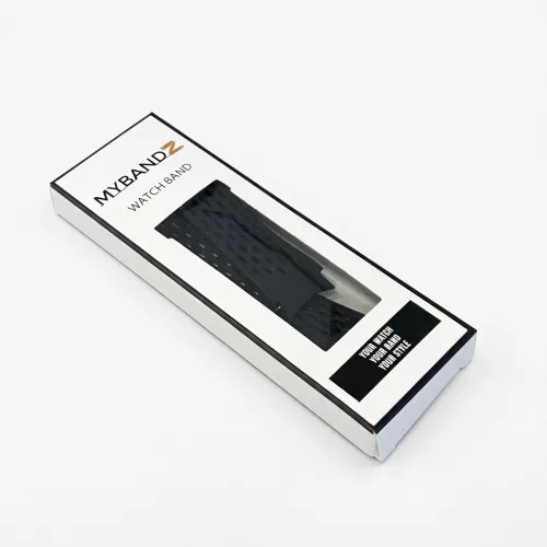 MYBANDZ Lélegző mágneszáras szilikon óraszíj Galaxy Watch 4-5-6-7 /fekete(fekete csat)