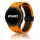 MYBANDZ Lélegző mágneszáras szilikon óraszíj /narancs-fekete(fekete csat) Galaxy Watch 4-5-6-7