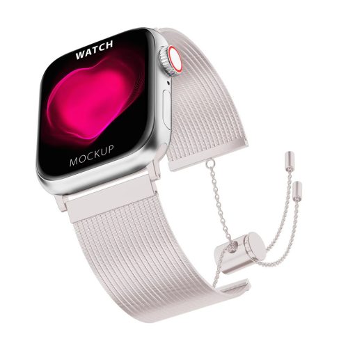 Apple Watch láncos ékszer fém szíj /starlight / 40/41 és 42mm