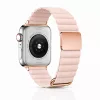 Apple Watch mágneses bőróraszíj fém csattal /púder/ 40/41 és 42mm