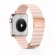 Apple Watch mágneses bőróraszíj fém csattal /púder/ 40/41 és 42mm
