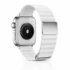 Apple Watch mágneses bőróraszíj fém csattal /fehér/ 40/41 és 42mm