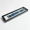 Apple Watch mágneses bőróraszíj fém csattal /kék/ 40/41 és 42mm