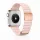 Apple Watch mágneses bőróraszíj fém csattal /púder/ 44/45/46/49 mm