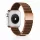 Apple Watch mágneses bőróraszíj fém csattal /kávébarna/ 44/45/46/49 mm