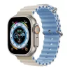 Apple Watch Ocean szilikon óraszíj / bézs-kék / 44/45/46/49 mm