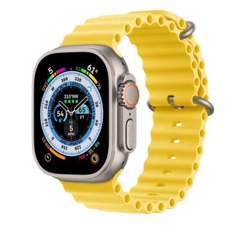 Apple Watch Ocean szilikon óraszíj /sárga/ 40/41 és 42mm